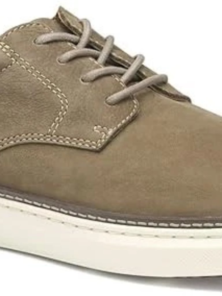 Johnston & Murphy Mcguffey 2 Men’s Taupe Nubuck Plain Toe Sneakers Sz 12 - New